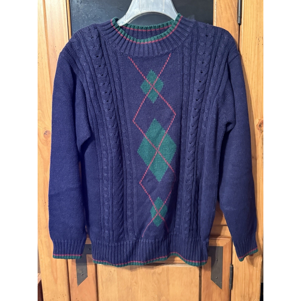 Vintage 90s Jantzen Pullover Knit Sweater Men? Women? Unisex Size S/P Cable Knit